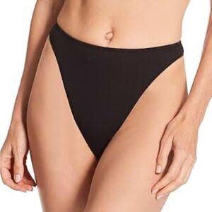 New ultra high thighs mid rise super cheeky Wild Fable Black Bikini Bottom XL
